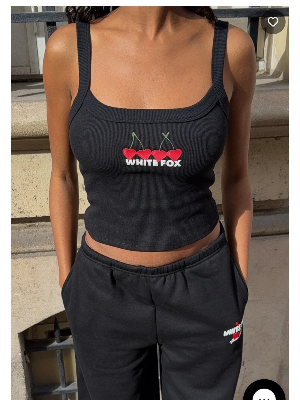 NWT WHITE FOX CHERRY TANK TOP